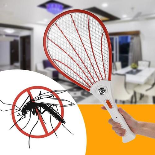 Raquette electrique anti moustique Trois Couches Protection Maille