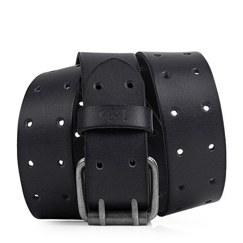 Ceinture Pour Homme En Cuir Véritable. Boucle En Métal Avec Double Épingle. Résistant Flexible Et Durable. Coffret Cadeau Largeur 40 Mm. Longueur 95/105/115 Mm. 501002