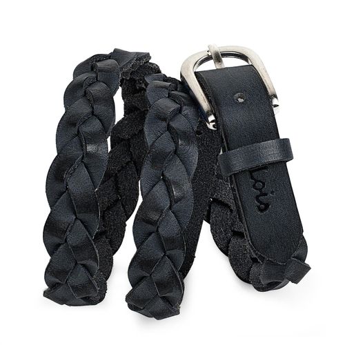 Ceinture Pour Femme En Cuir Véritable Tressé Avec Boucle Métallique. Résistant, Flexible Et Durable. Longueur Adaptable Idéal Pour Cadeau Largeur 20 Mm. 501007