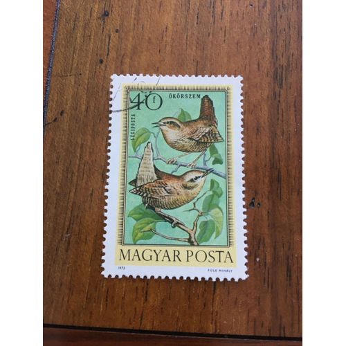 Timbre Hongrois Oiseaux 1973 40 F
