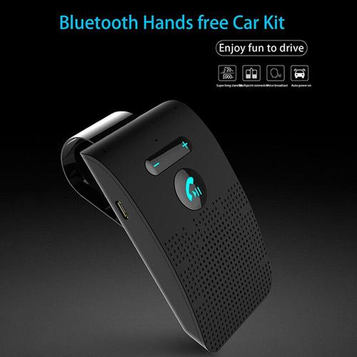 Kit Mains Libres Bluetooth Pour Voiture, Haut-Parleur Sans Fil, Multi-Points, Kit Mains Libres Bt, Clip Pare-Soleil