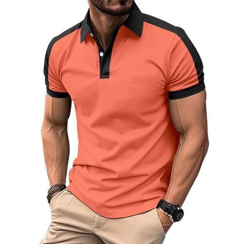 Polo Homme Uni De Sport Golf Tennis Manche Courte Fit Grande Vêtements Masculin Wx6