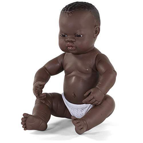 Miniland Educational - 1575 Anatomically Correct Newborn Baby Doll African Boy