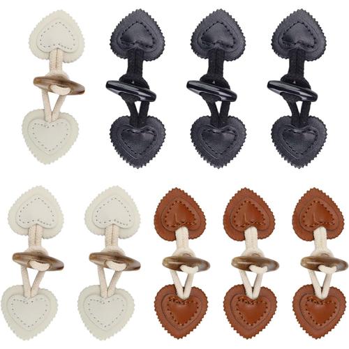 Boutons, 9 Paires Cuir Vachette Véritable Boutons Mercerie, Bouton Jean Clipsable, Nombreux Styles Peuvent Combinés Cape Manteaux Femme, Coupe Vent, Vestes, Boutons Vêtements Pour Enfants