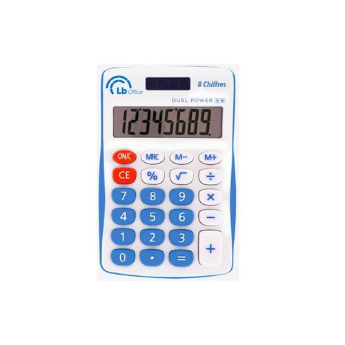 LB Office Calculatrice EASY double alimentation coloris aléatoire