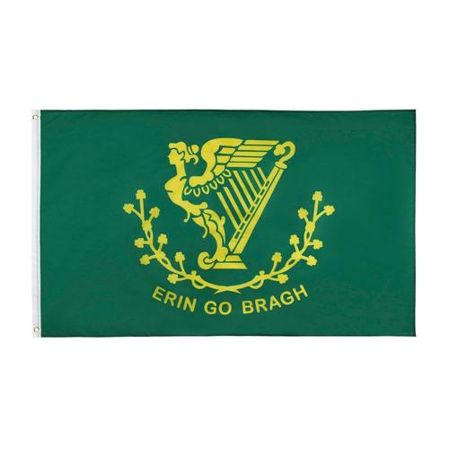 90x150 Cm 90x150cm Irlande Irlandais Erin Go Bragh Harpe Drapeau