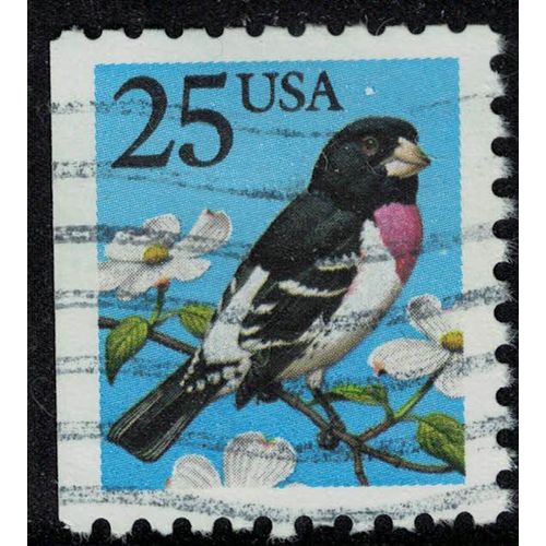 Etats Unis 1988 Oblitéré Used Oiseau Pheucticus Ludovicianus Cardinal À Poitrine Rose Su