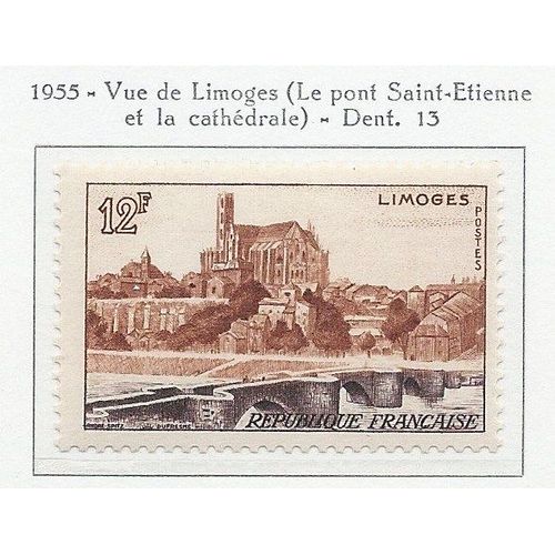 Yvert France N° 1019. Limoges. Neuf Sc** (Mnh)