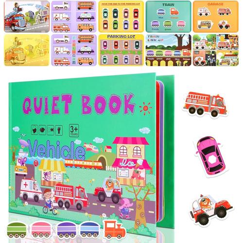 Quiet Book, Montessori Quiet Book, Jeux Montessori Educatif Enfant 2 3 4 5 6ans Busy Book, Livre Occupé Éducatif Puzzle Sensoriel Cahier D'activité, Motricité Fine Jouet Educatif Quiet Book