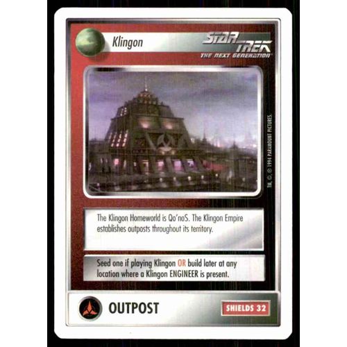 Trading Card Star Trek The Next Generation Klingon
