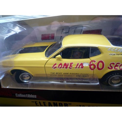 Ford Mustang Eleanor 60 Secondes Chronos Jaune-Greenlight