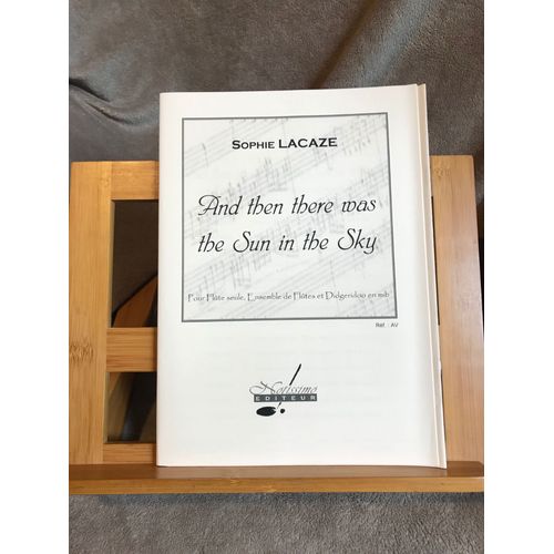 Sophie Lacaze And Then There Was The Sun In The Sky Partition Flute Didgeridoo Ed. Notissimo