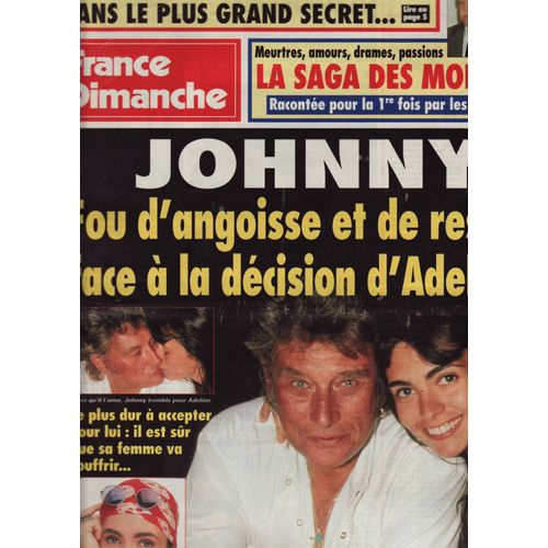 France Dimanche / 06-08-1994 N°2501 : Michael Jackson (2p) Johnny Hallyday / Adeline Blondieau (1p)