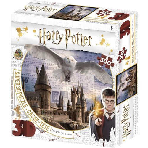 Puzzle Harry Potter Poudlard Et Hedwige 3d 300 Pièces - 32508