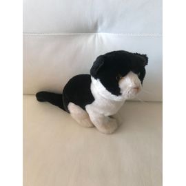 White Doudou Chat Noir Peluche Doudou Chat Noir Blanc Aux Nations - Main Image