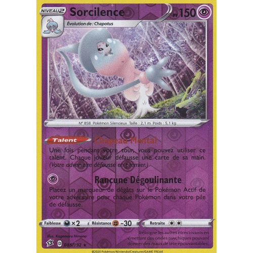 Carte Pokemon - Sorcilence - 085/192 - Holo-Reverse - 150 Pv - Épée Et Bouclier 2 Clash Des Rebelles