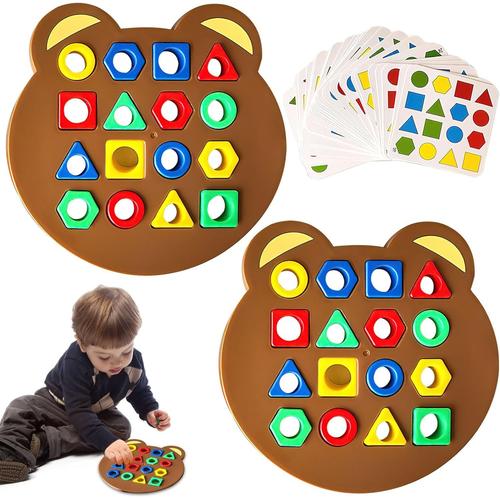 Jeu D'association De Formes, Jouet Éducatif Sensoriel De Couleur, Jeu De Formes Géométriques, Formes Apprentissage Précoce Éducation, Jouets Montessori Pour Enfant, Couleurs Sensorielles