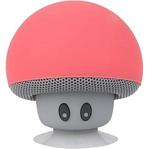 Enceinte Bluetooth Ventouse Mini Haut Parleur Bluetooth 4.2 Android sans Fil Speaker Portable Forme de Champignon (D)