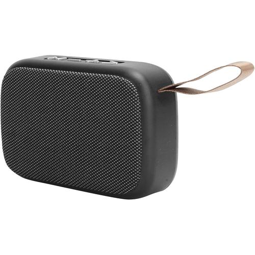 Haut-Parleur Bluetooth, Caisson de Basses Stéréo sans Fil Mini Lecteur de Musique USB Portable, avec Radio FM, Appels Mains Libres, Intérieur/Extérieur(Marron)