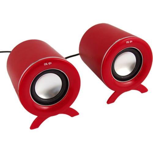 Red Desktop MP3 PC 3.5mm USB Mini Speaker Digital