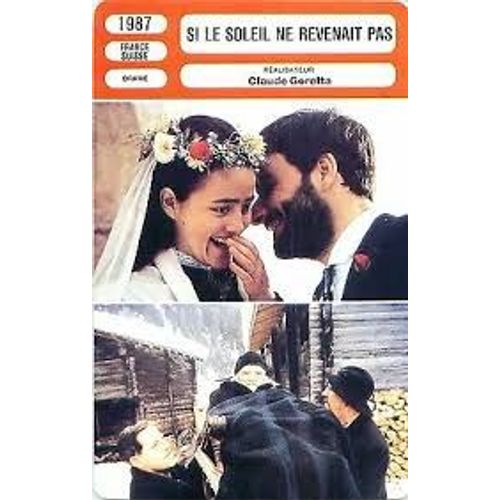 Fiche Monsieur Cinema Si Le Soleil Ne Revenait Pas