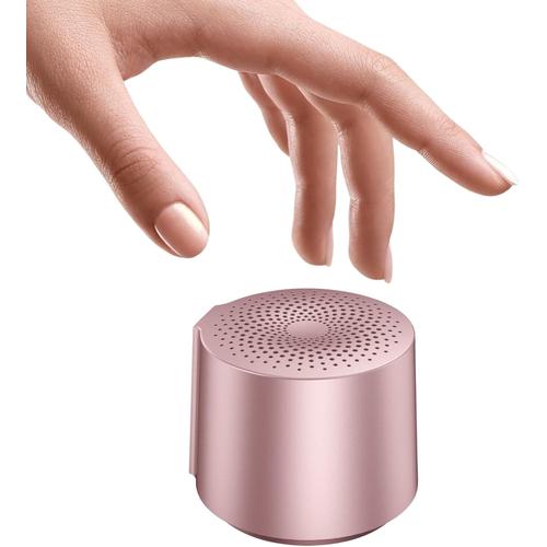 Mini Enceinte Bluetooth Portable, Jumelage sans Fil TWS pour Jouer 2 Haut-parleurs Ensemble, 6H de Lecture, Micro, étui Rigide pour l'extérieur, Voyage, Maison, Cadeaux