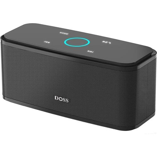 Bluetooth Enceinte, Haut parleur bluetooth sans Fil, Commande Tactile et Définition Stéréo, Mains Libres, 12 Heures d¿Autonomie en Lecture, Enceintes pour Phone, Tablette et TV, Noir