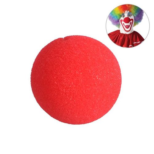 Nez De Clown En Mousse Taille Unique Nez Rouge Clown Pour Halloween Mascarade Cospaly (Rouge)