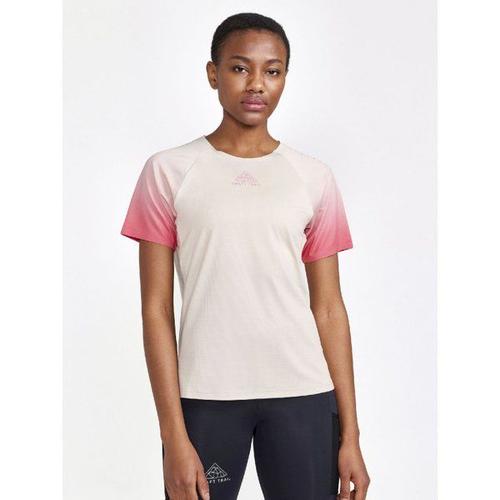 Pro Trail Ss Tee - T-Shirt Femme Ecru / Multi L - L