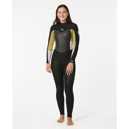 Women Omega 4/3 Mm Back Zip Wetsuit - Combinaison De Surf Femme Khaki 4 - 4
