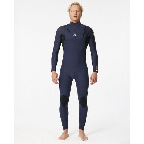 Dawn Patrol 4/3 Mm Chest Zip Wetsuit - Combinaison De Surf Homme Dark Navy L - L