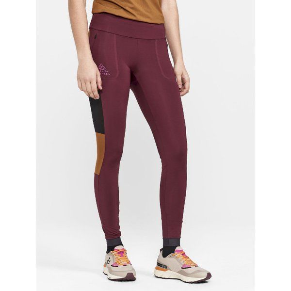 Pro Trail Tights - Collant Running Femme Punsch / Roots L - L