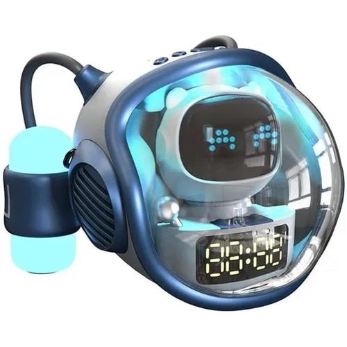 Haut-Parleurs Intelligents Bluetooth sans D'Astronaute Portable Mini Caisson de Basses Stéréo TWS Décoration D'Horloge à