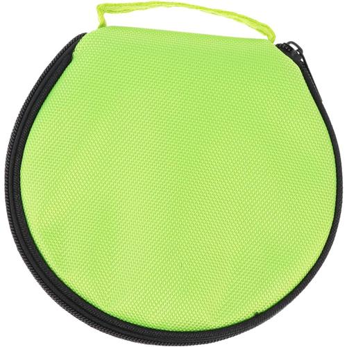 1Pc Ronde CD Sac en Cuir Organisateur Conteneurs DVD Liant Enveloppe De Stockage Cas Xcd Sac De Rangement CD Holder Case CD Holder Pouch DVD Organisateur Zipper Oxford Tissu Boîte