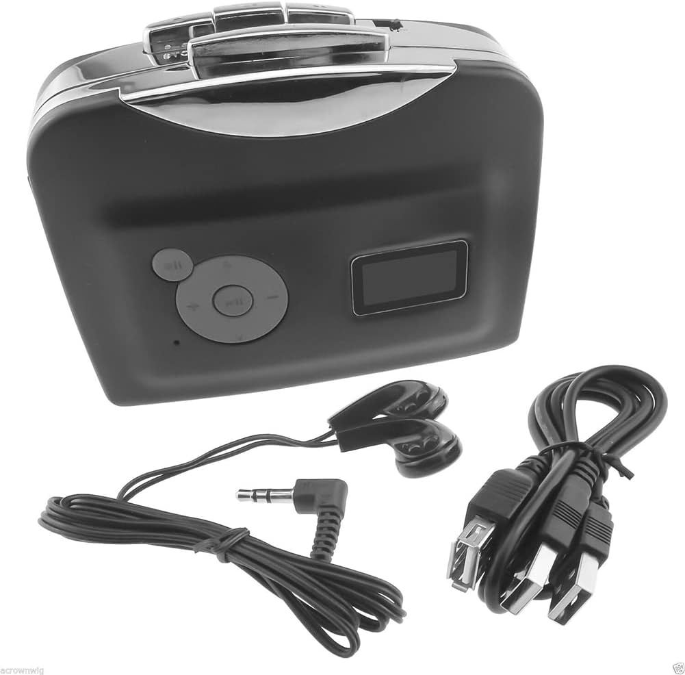 Lecteur de cassette USB en plastique pour lecteur de cassette USB vers lecteur MP3, enregistrement de musique en clé USB, adaptateur de musique lecteur de cassette USB