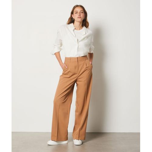 Pantalon Coupe Droite - A Agathi - 40 - Camel - Femme - Etam