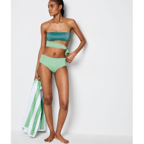 Bandeau Haut De Maillot Pailleté - Boreal - 38 - Vert Foncé - Femme - Etam