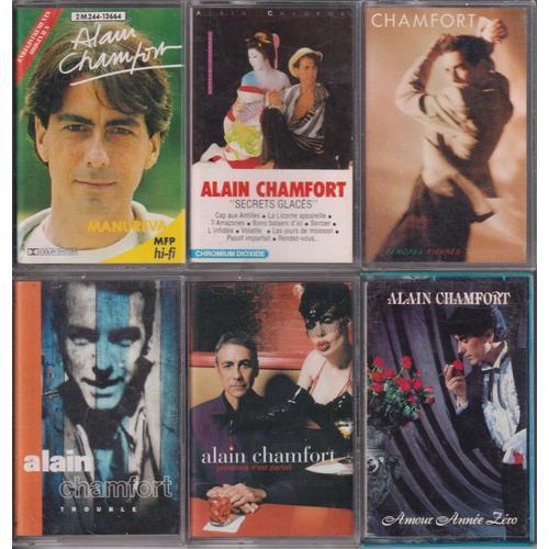 Alain Chamfort Lot De 6 K7 Cassettes Audio Tape