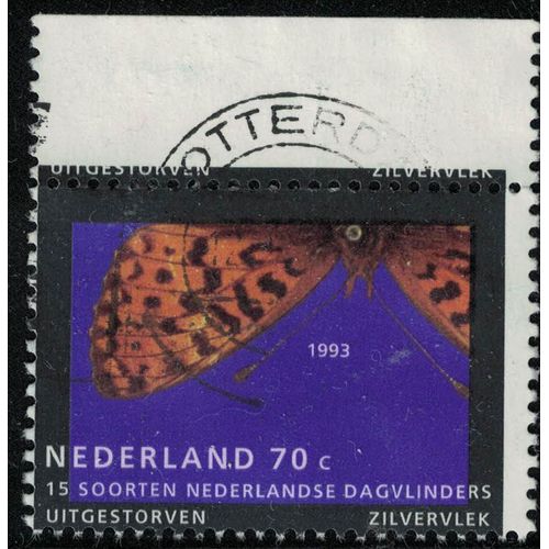 Pays Bas 1993 Oblitéré Used Papillon Boloria Euphrosyne Grand Collier Argenté Su