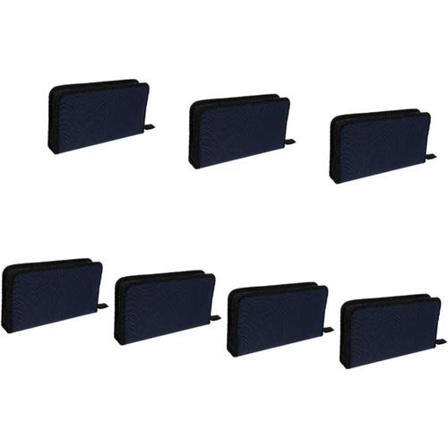 7 Pièces Pochette CD en Tissu Oxford Enveloppe CD Cas De Reliure DVD Conteneur De DVD Organisateur De CD Rond Sac De Rangement pour DVD De Voiture Tissu Non Tissé Voyage DJ Auto