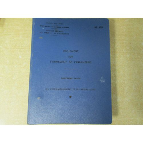 Classeur Les Fusils Mitrailleurs Et Les Mitrailleuses