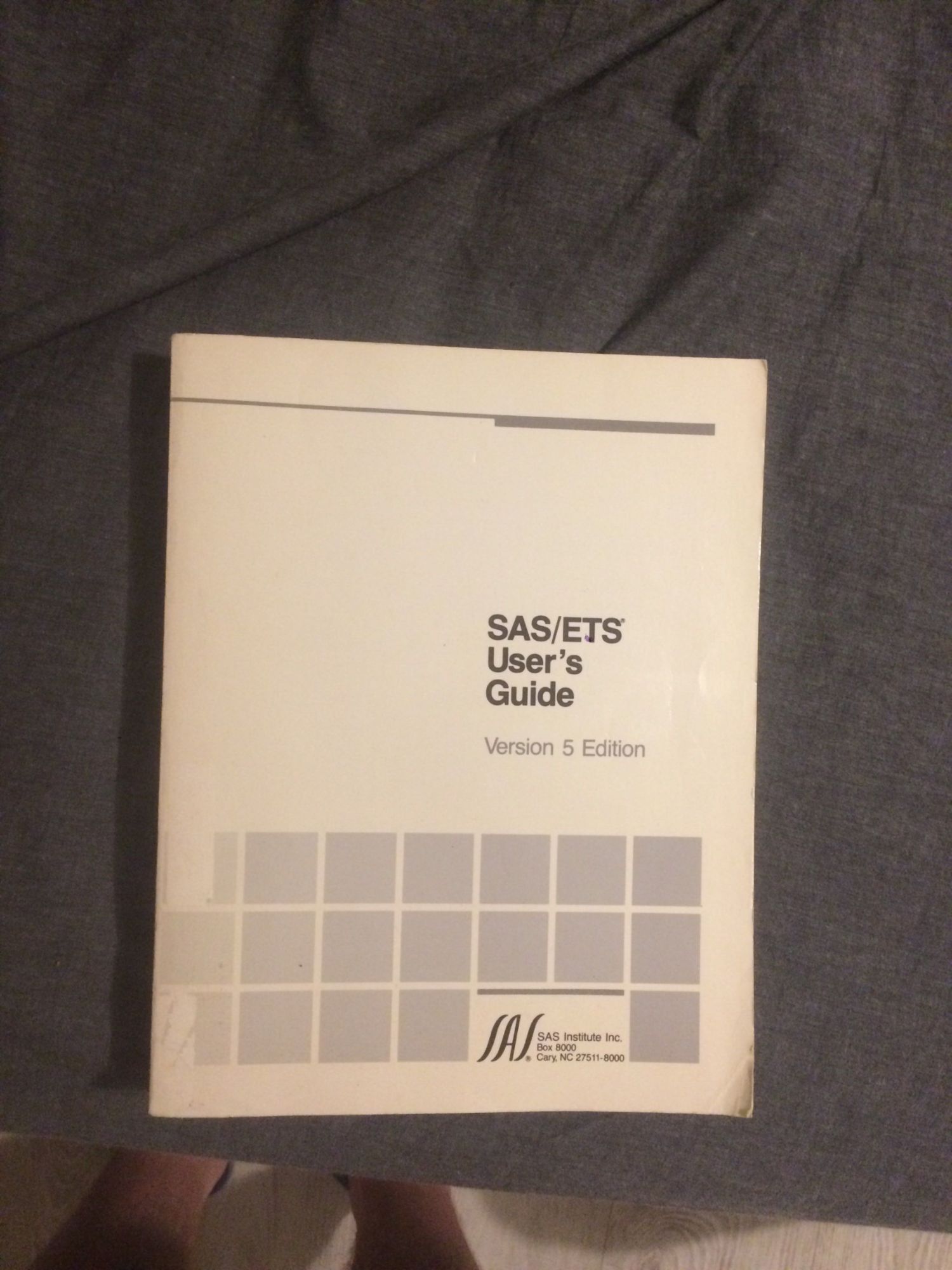 Sas Ets User's Guide Version 5 Edition