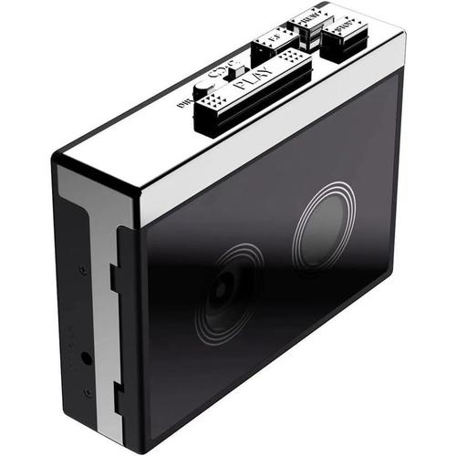 Lecteur de Cassette Bluetooth Stéréo à Deux Canaux, Lecteur de Cassette Classique à Bascule Automatique, Baladeur Portable
