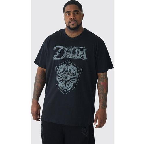 Plus Zelda License Print T-Shirt Homme - Noir - Xxxxl, Noir