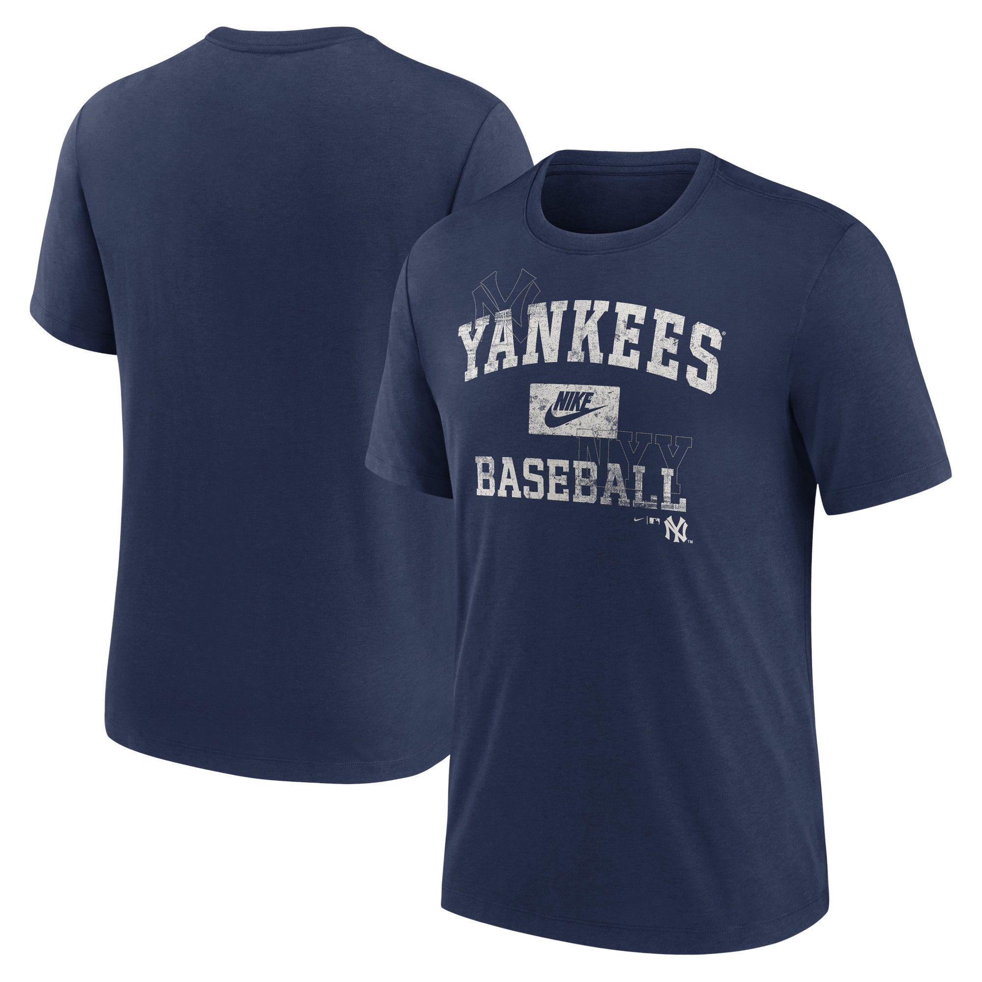 T-Shirt Nike Cooperstown Arch Threads Triblend Des Yankees De New York - Homme