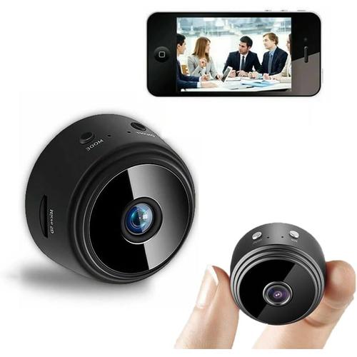 Mini Camera Surveillance WiFi Mini Caméra Cachée WiFi 1080P sans Fil Intérieur Microcaméra Mini Caméra Surveillance Intérieur avec Vision Nocturne Détection de Mouvement