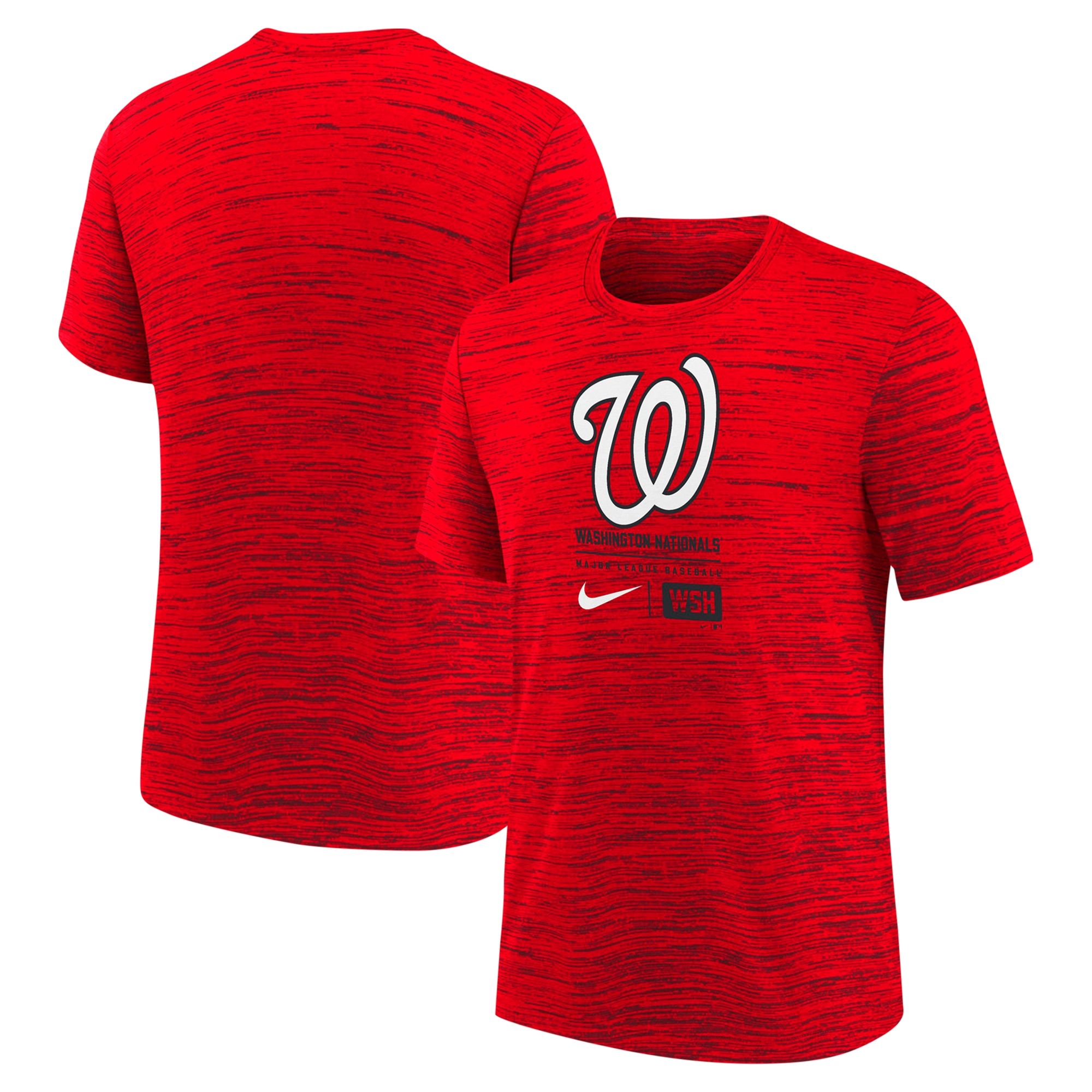 T-Shirt Velocity Avec Grand Logo Des Nationals De Washington - Rouge - Jeunes