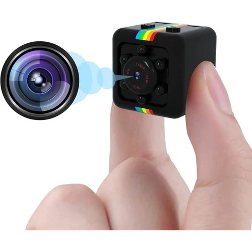 Mini Camera Espion Enregistreur, Full HD 1080P Spy Cam sans Fil Nanny Caméra Cachée avec Détection de Mouvement et Vision Nocturne, Interieur/Exterieur Micro Surveillance