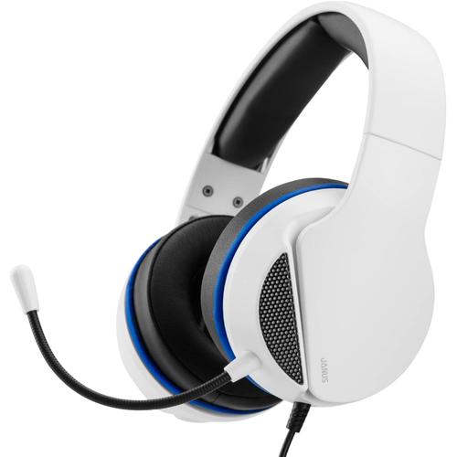 Janus Casque Gaming Pour Ps4/Ps5/Switch/Xbox One/Xbox Series X/S Consoles Et Pc/Mobile/Tablette, Casque Gaming Avec Micro Pliable, Micro 3.5 Mm Jack - Blanc