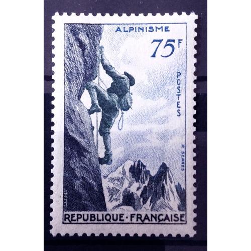 Sports 1956 - Alpinisme 75f (Superbe N° 1075) Neuf* - Cote 9,50 - France Année 1956 - N11589